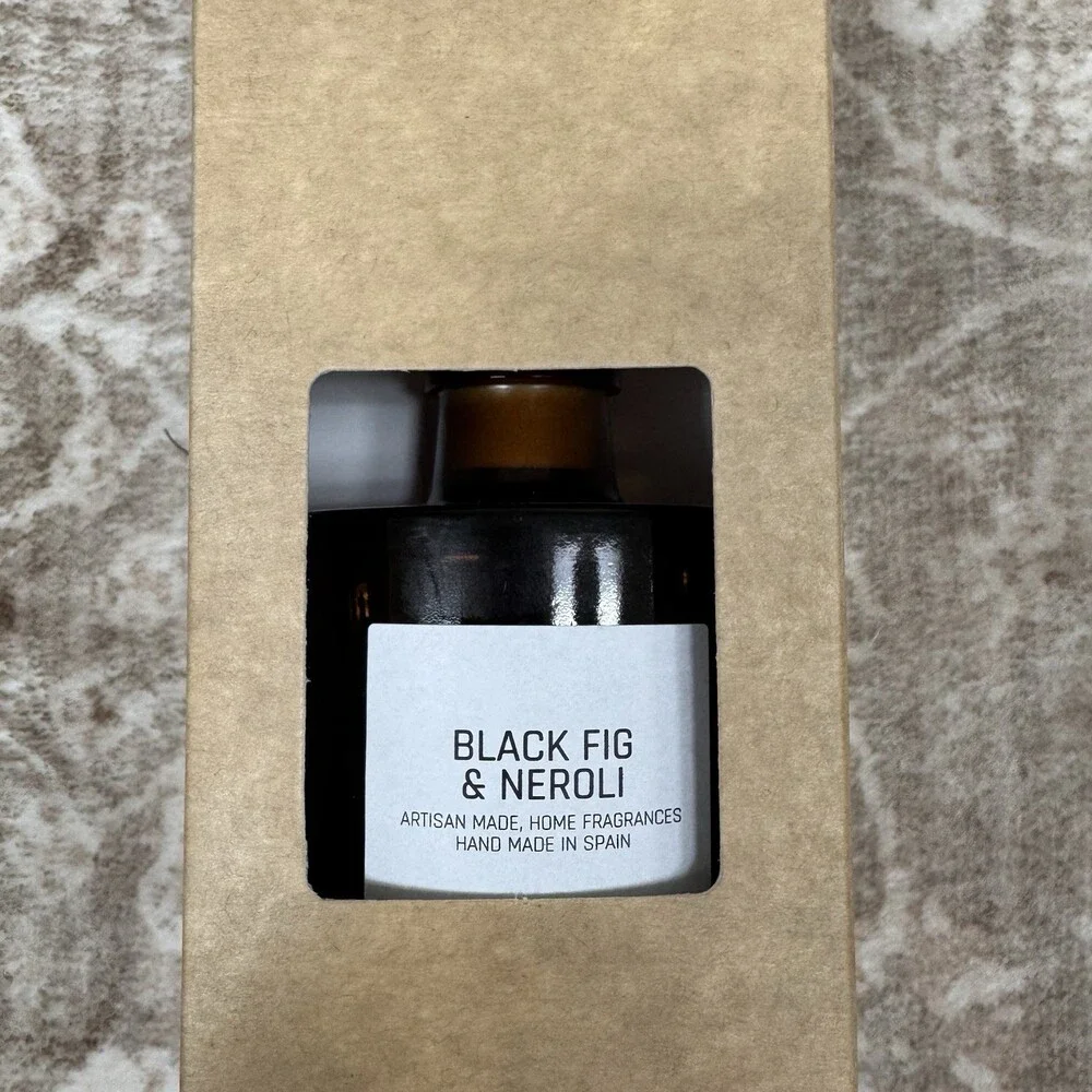 Vila Hermanos Fig & Amber REED DIFFUSER 3.38oz Blue Lasts 1.5‎ Months